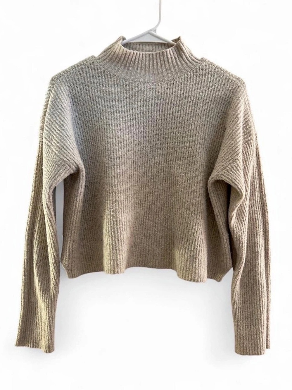 BP. Ribbed Turtleneck Sweater in Gray Size XS